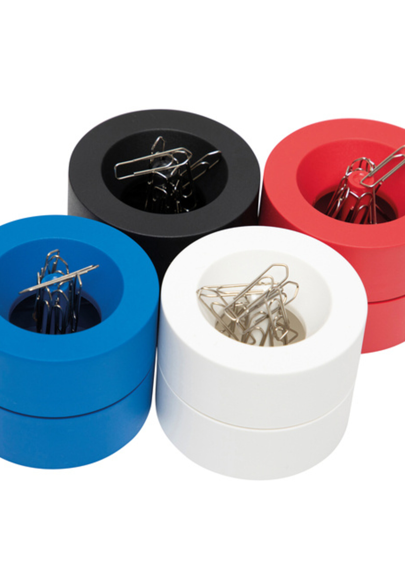 MAUL Papercliphouder MAULpro Blauwe Engel recycled Ø73x60mm rood