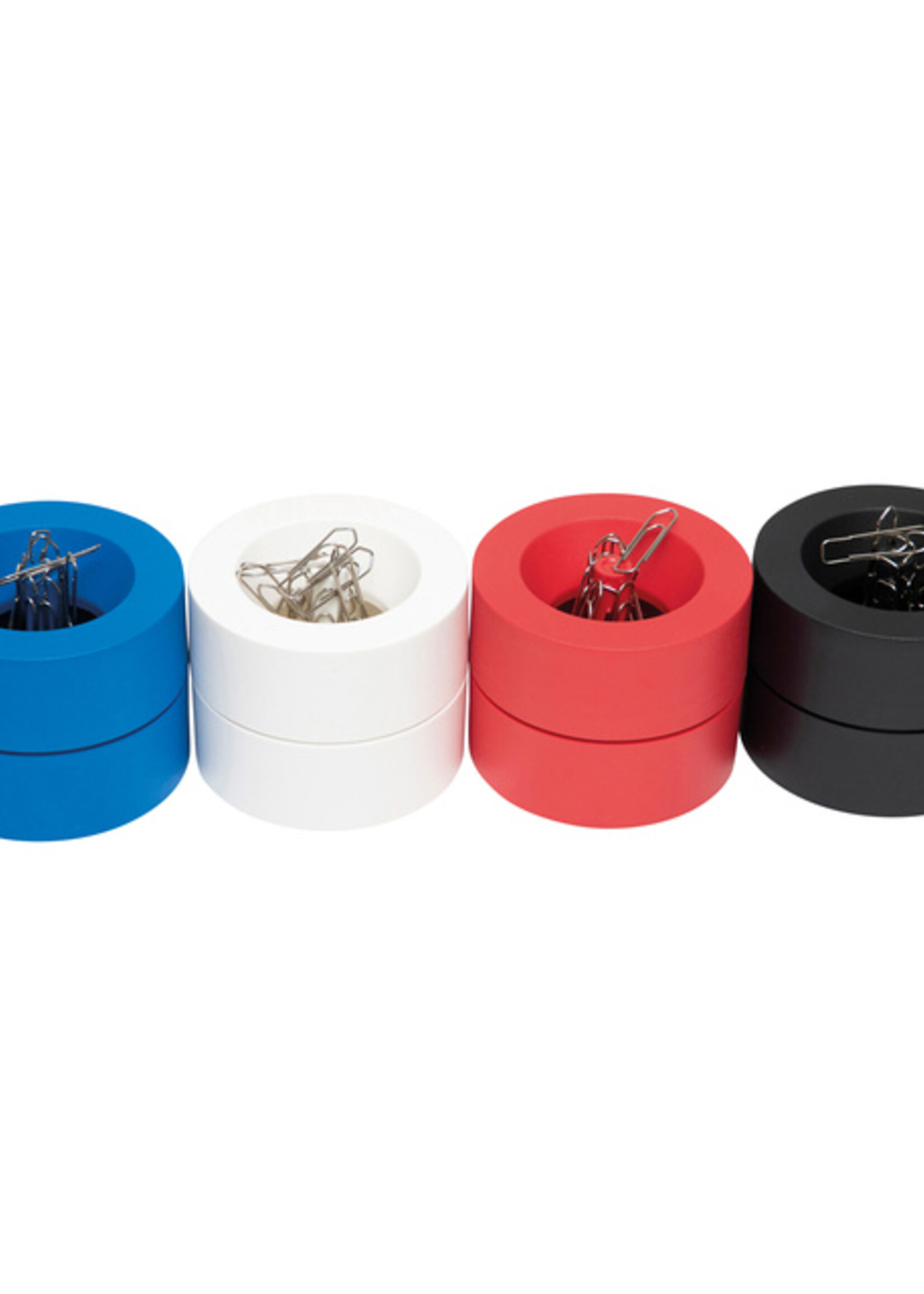 MAUL Papercliphouder MAULpro Blauwe Engel recycled Ø73x60mm rood