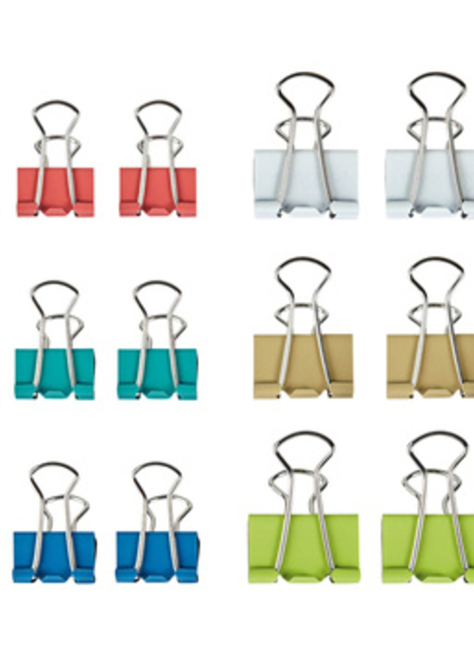 MAUL Pince à papier MAUL 215 Foldback 7mm + 9mm 24 pièces assorti