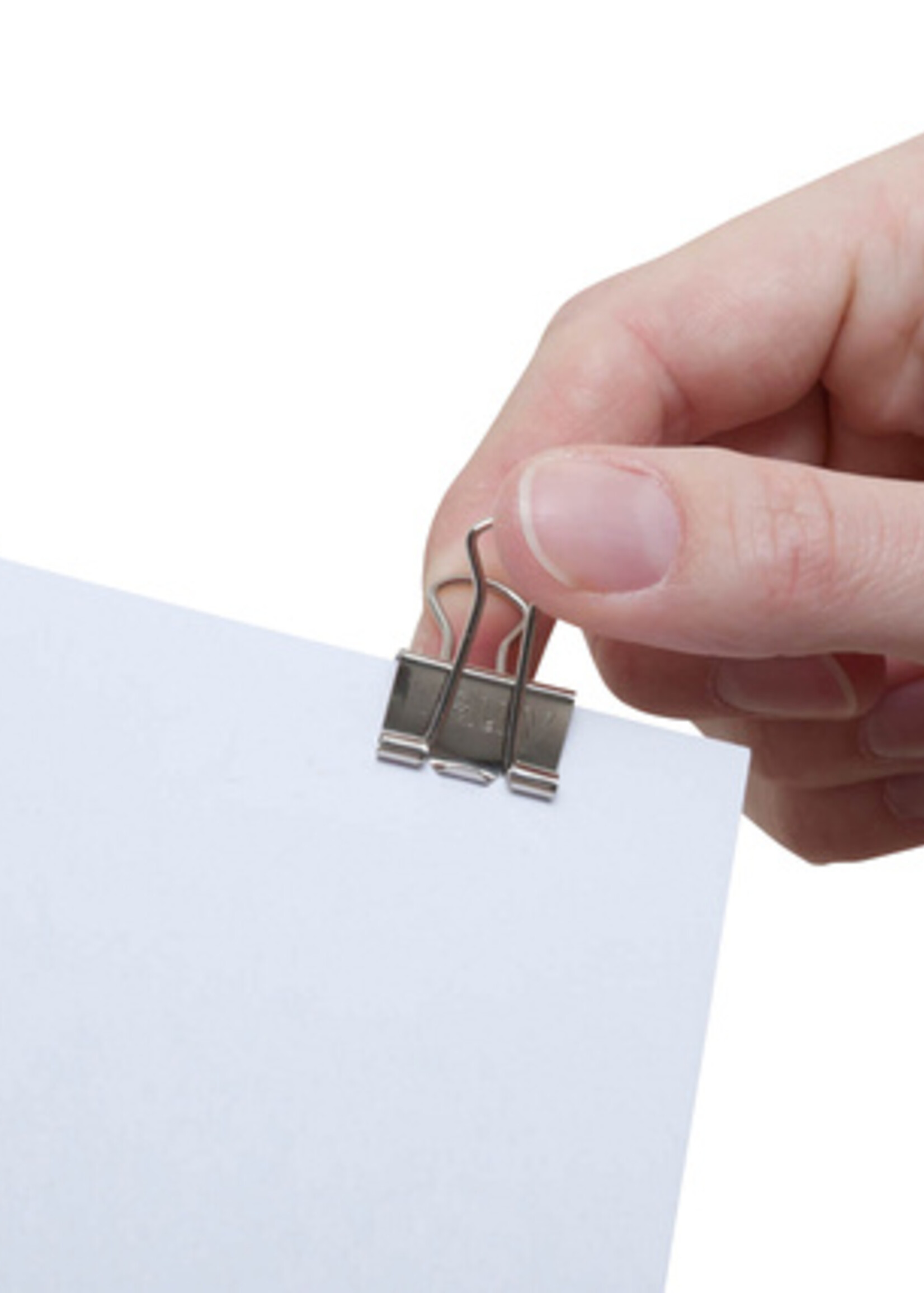 MAUL Papierklem MAUL 215 foldback 19mm capaciteit 7mm zilver