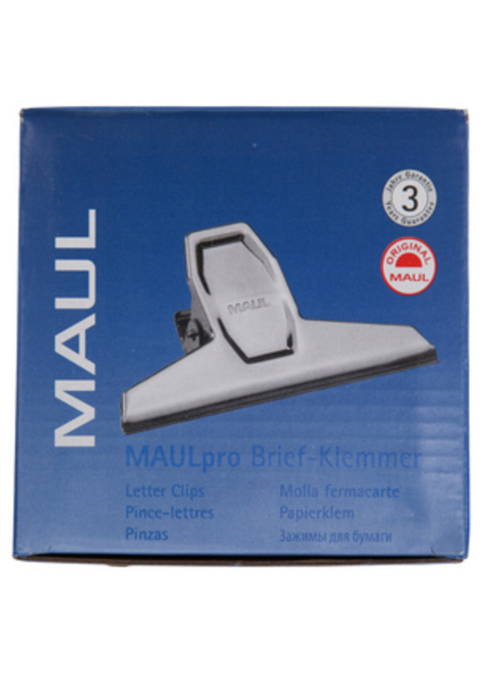 MAUL Papierklem MAUL Pro 95mm capaciteit 25mm zilver