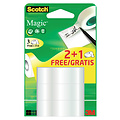 Scotch Ruban adhésif Scotch Magic 19mmx15m 2+1 gratuit invisible