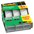 Scotch Plakband Scotch Magic 810 19mmx7.5m onzichtbaar mat 2+1 gratis + afroller