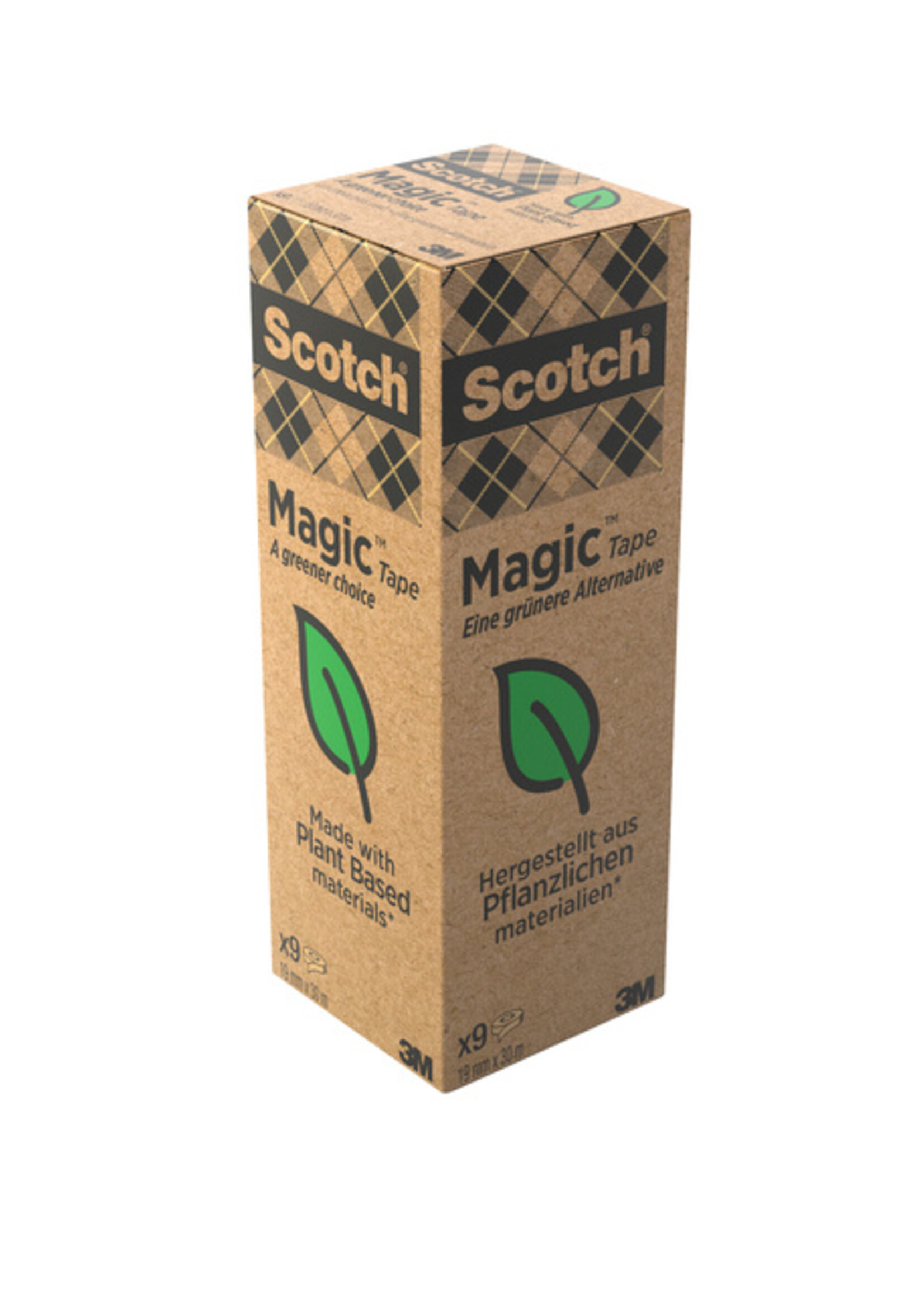 Scotch Ruban adhésif invisible Scotch Magic 900 19mmx33m 9 rlx