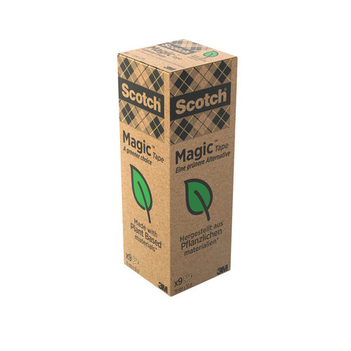 Scotch Ruban adhésif invisible Scotch Magic 900 19mmx33m 9 rlx
