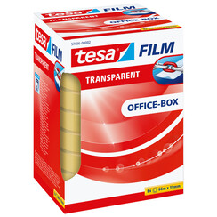 Plakband Tesa film 19mmx66m transparant 8 rollen