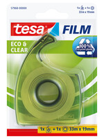 Tesa Ruban adhésif Tesa 57968 Eco&Clear 19mmx33m dérouleur