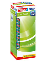 Tesa Ruban adhésif Tesa 57074 eco & clear 19mmx33m 8 rouleaux