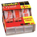 Scotch Ruban adhésif Scotch Crystal Clear 600 19mmx7,5m+dévidoir