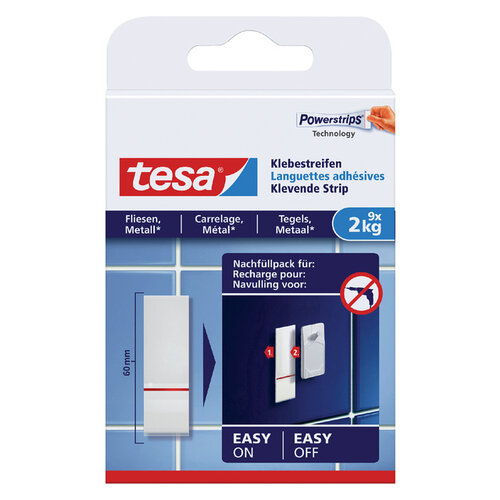 Tesa Dubbelzijdige powerstrip Tesa tegels en metaal 2kg