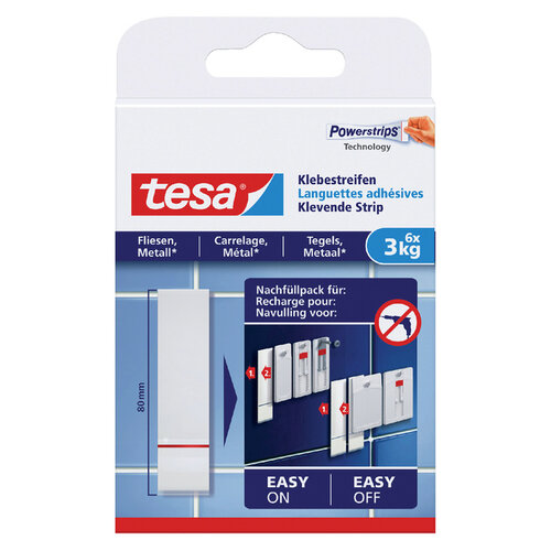 Tesa Dubbelzijdige powerstrip Tesa tegels en metaal 3kg