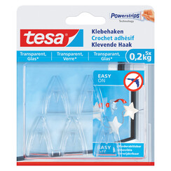 Crochet adhésif Tesa transparent 0,2kg