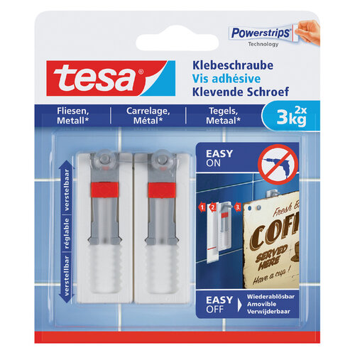 Tesa Klevende schroef Tesa tegels en metaal verstelbaar 3kg