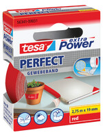Tesa Toile adhésive Tesa 19mmx2,75m rouge