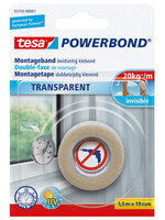Tesa Powerbond Tesa 55743 montagetape transp 19mmx1,5m