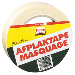 Afplaktape Pattex 25mmx50m creme