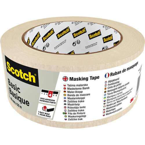 Scotch Ruban de masquage Scotch Basic 48mmx50m beige