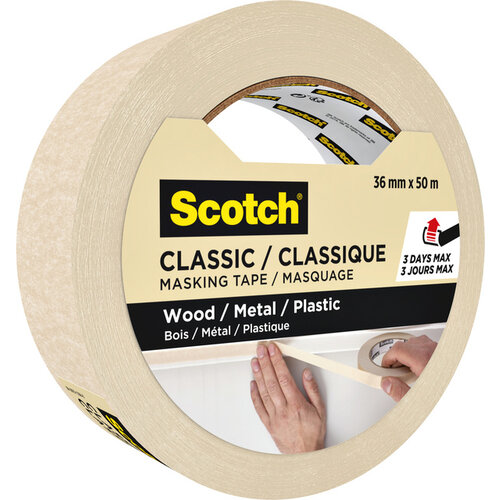 Scotch Afplaktape Scotch Classic 36mmx50m beige