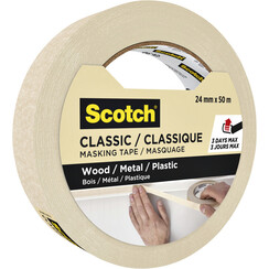 Ruban de masquage Scotch Classic 24mmx50m beige