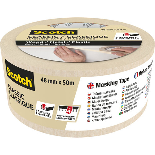 Scotch Afplaktape Scotch Classic 48mmx50m beige