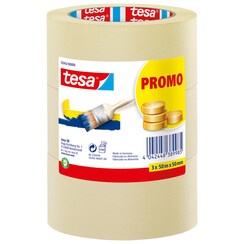 Ruban de masquage Tesa 55342 Basic promo 50mmx50m 3 rouleaux