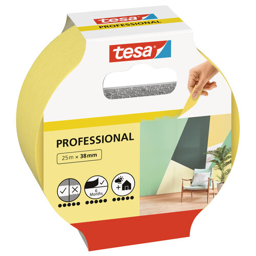 Tesa Afplaktape Tesa Professional 38mmx25m