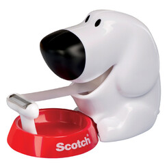 Dévidoir Scotch C31 Chien + 1 rouleau 19mmx7,5m