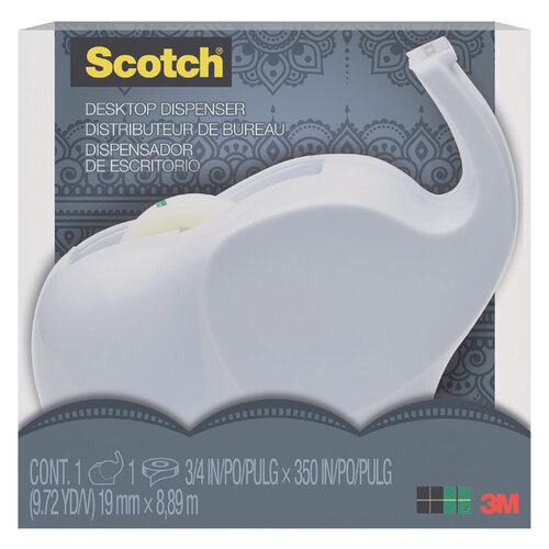 Scotch Dévidoir Scotch C43 Elephant + 1 rouleau 19mmx8,89m
