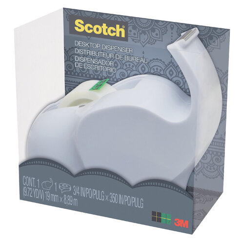 Scotch Dévidoir Scotch C43 Elephant + 1 rouleau 19mmx8,89m