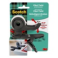 Scotch Plakbandhouder Scotch Clip C19 donkergrijs + 1rol magic tape 19mmx8.89m