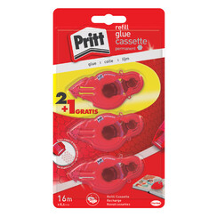 Recharge Roller de colle Pritt permanent 2+1 gratuit blister