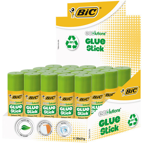 Bic Ecolutions Bâton de colle BIC ECOlutions 21g 12+8 gratuits