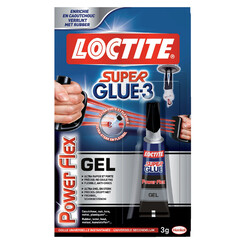 Colle seconde Loctite Powerflex gel tube 3g sous blister