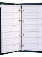 Kangaro Registre téléphonique Kangaro 215x130mm A-Z 4 anneaux noir