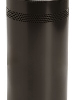 Papierbak BRASQ 21 liter RVS Zwart