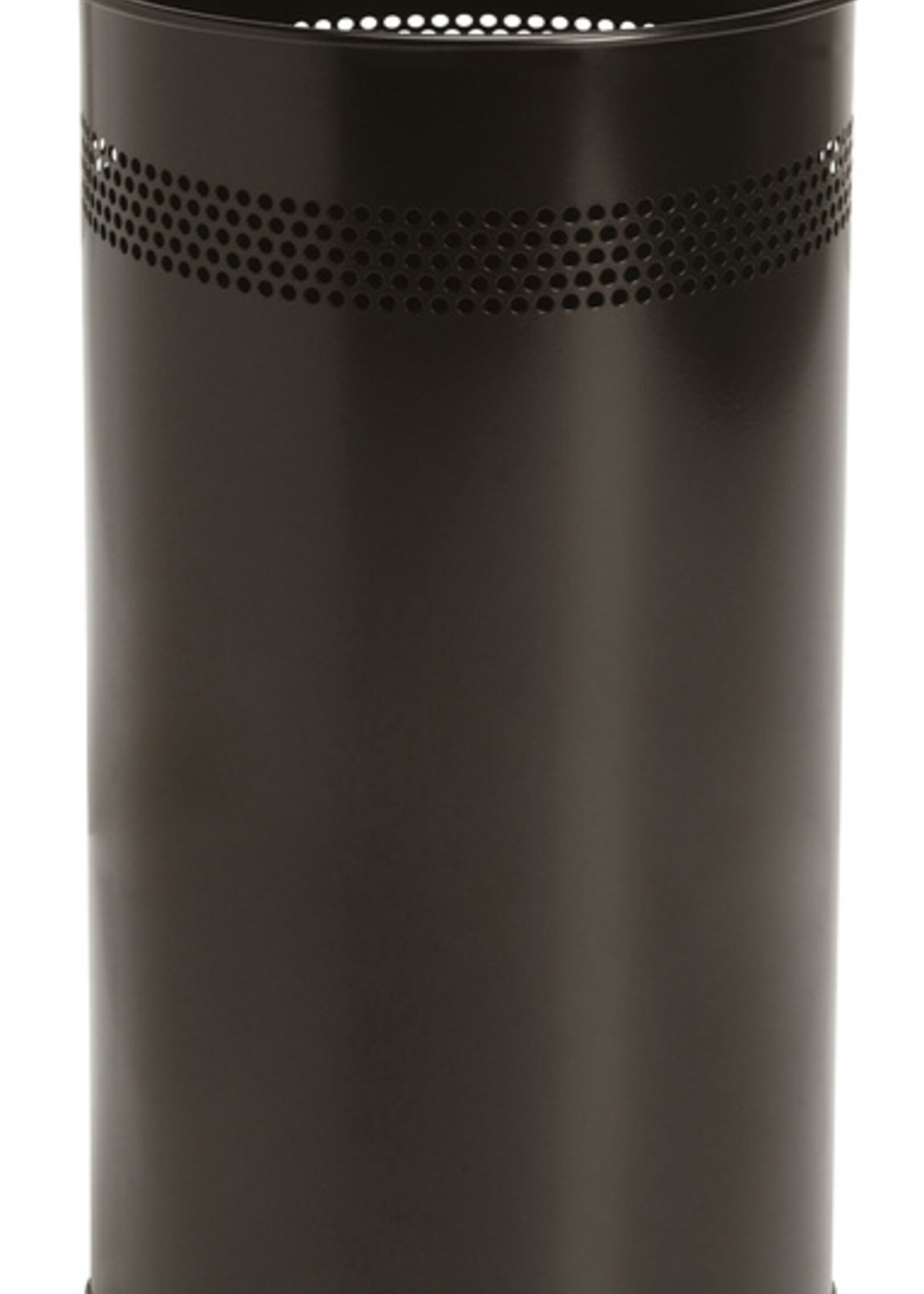 Corbeille à papier BRASQ 21L inox noir