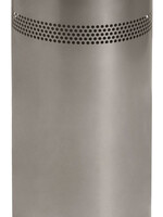 Papierbak BRASQ 21 liter RVS Zilver