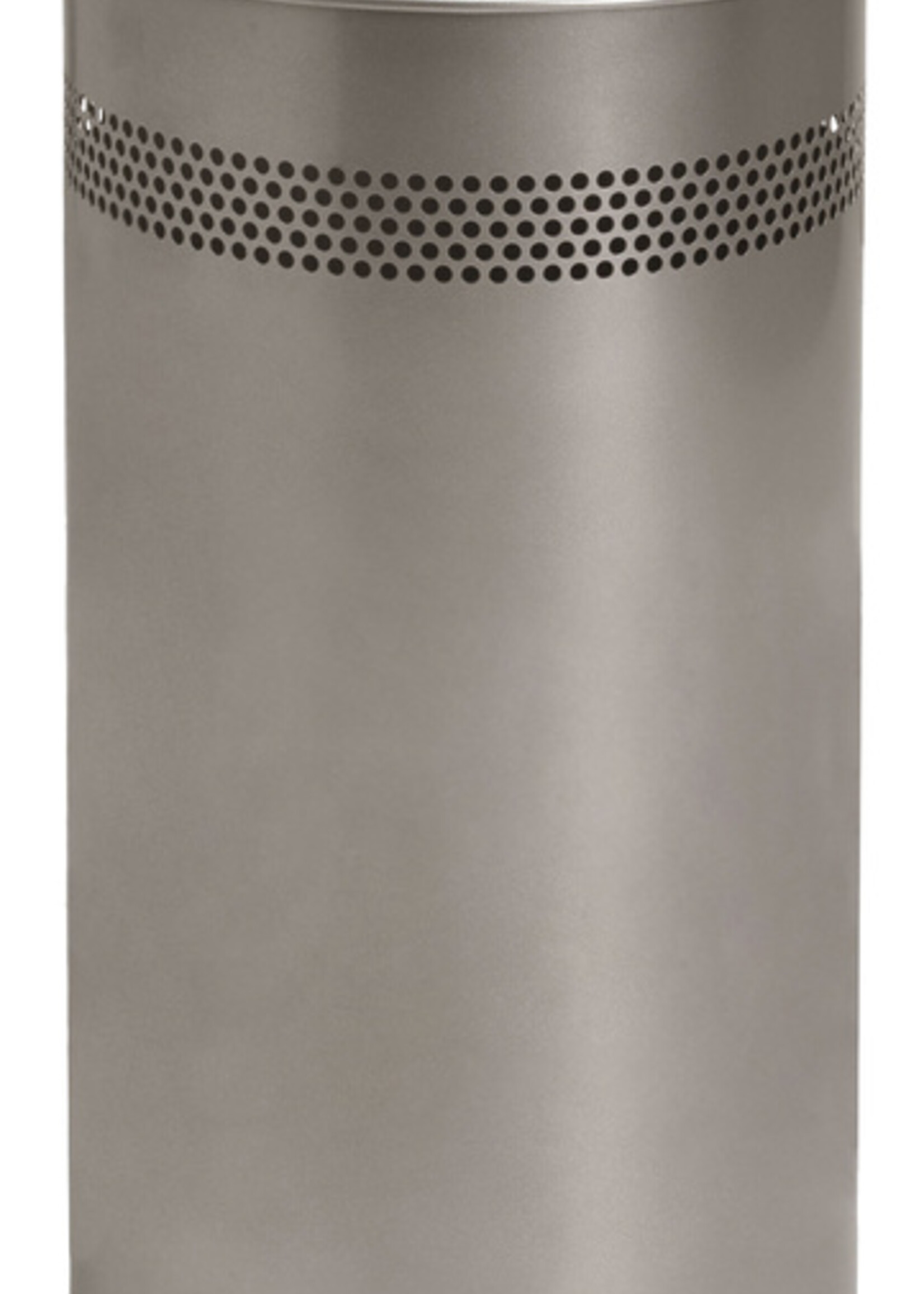 Papierbak BRASQ 21 liter RVS Zilver