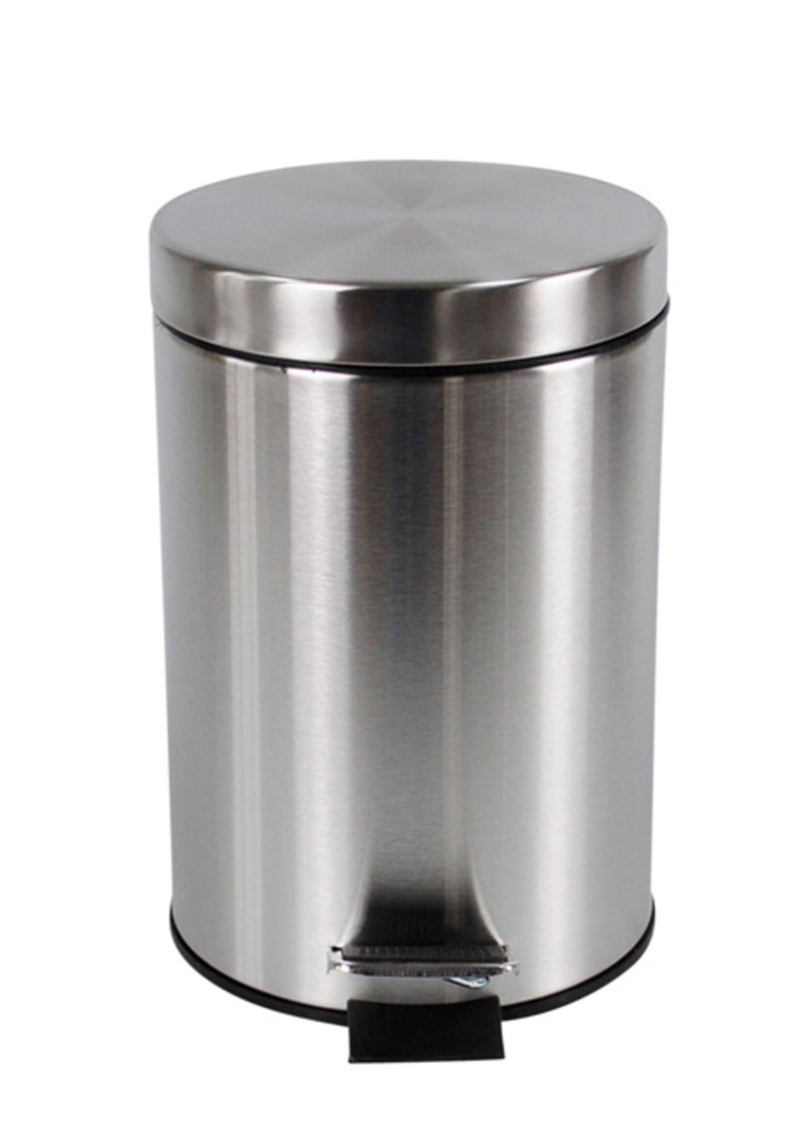 Afvalbak BRASQ pedaalemmer 12 liter RVS