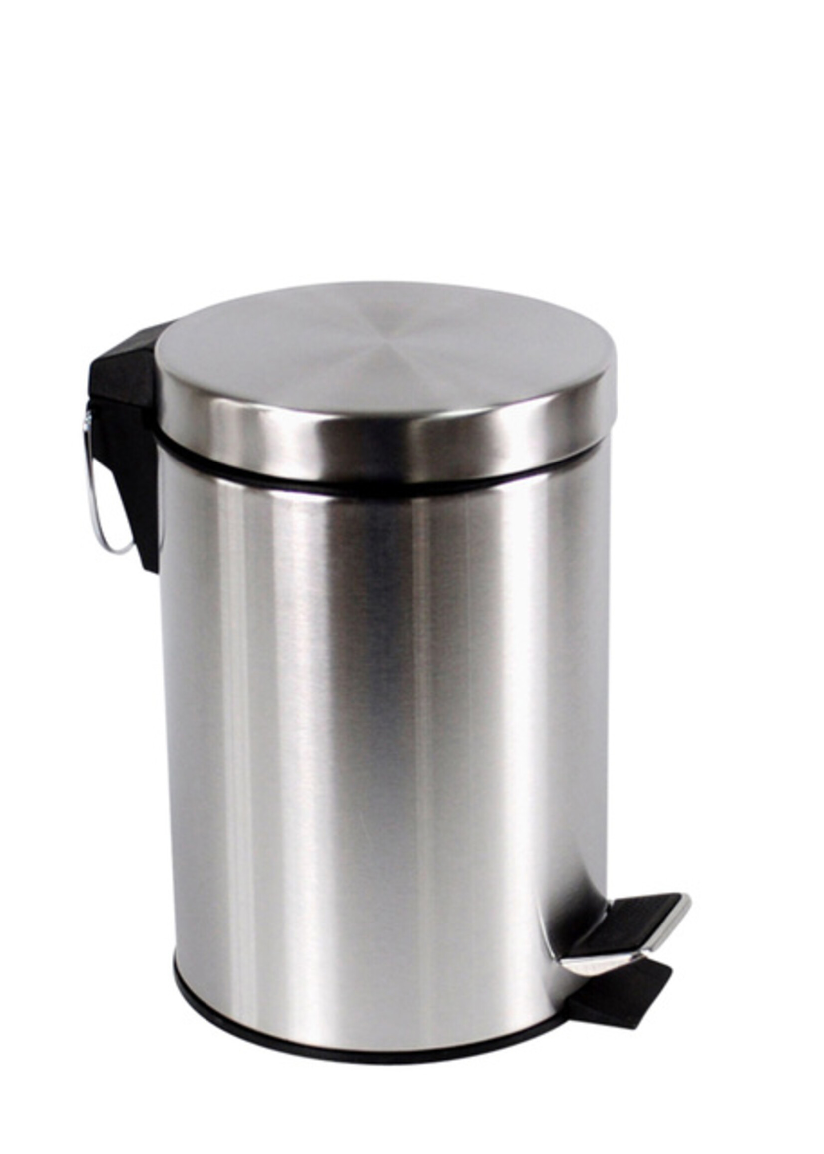 Afvalbak BRASQ pedaalemmer 12 liter RVS