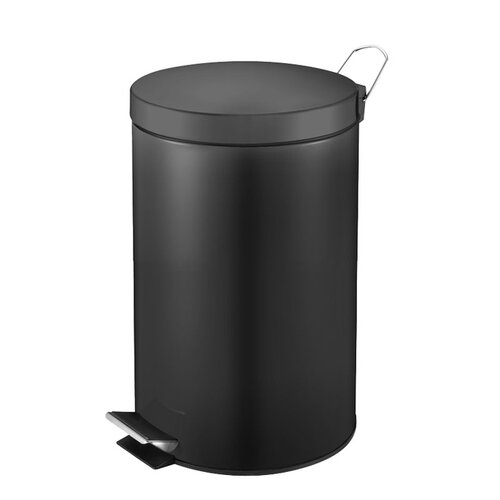 Vepa Bins Poubelle à pédale ronde Vepa Bins 12L noir