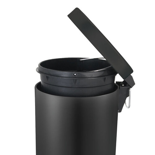 Vepa Bins Poubelle à pédale ronde Vepa Bins 12L noir