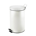 Vepa Bins Poubelle à pédale ronde Vepa Bins 12L blanc