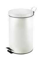 Vepa Bins Poubelle à pédale ronde Vepa Bins 12L blanc