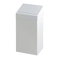 Vepa Bins Poubelle à clapet Vepa bins 50L métal blanc