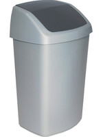 Curver Poubelle Curver Swing 50L argent