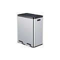 EKO Afvalbak EKO Essential Recycler pedaalemmer 2x30liter RVS