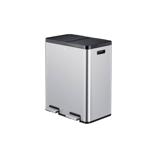 EKO Afvalbak EKO Essential Recycler pedaalemmer 2x30liter RVS