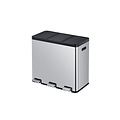 EKO Afvalbak EKO Essential Recycler pedaalemmer 3x20liter RVS