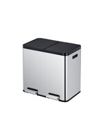 EKO Afvalbak EKO Essential Recycler pedaalemmer 2x22liter RVS